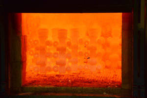 Investment Casting Services - Investment Molds in an Induction Furnace