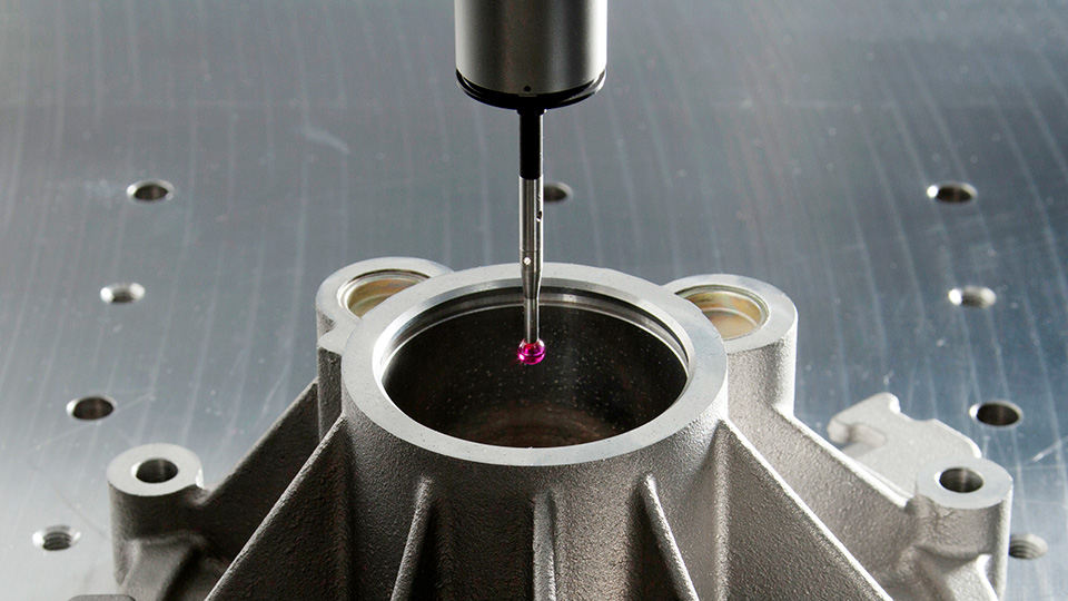 Dimensional tolerances for investment casting: CMM measuring cast part